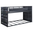thumbnail image 1 of ACME Cargo Container Style Metal Twin over Twin Bunk Bed in Gunmetal, 1 of 4