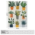 thumbnail image 4 of Autua Potted Plant Branches Flannel Blanket - Lightweight Soft Cozy Unique Gifts Blankets for Botanical Lovers,Kids,Adult,Women,Modern Minimalist Throw,Home Room Modern Decor  40x50in, 4 of 6