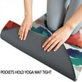 thumbnail image 3 of Pioneer Flower Floral Print Pattern Hot Yoga Mat Towel Non Slip for Hot Yoga - Quick-Drying Yoga Mat Cover with 4 Corner Pockets with Travel Bag - Hot Yoga Towel Non Slip 70"x26", 3 of 6