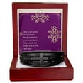 thumbnail image 5 of Get Well God's Words & Promises Psalm 107:20 Men's Stainless Steel & Vegan Leather Cross Bracelet - Vegan Leather with Stainless Steel, 5 of 14