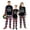Crew, variant on Blue Funny Family Christmas Matching Pajamas How Snowflakes Are Really Made Plus Size Pajamas Set, S-Women
