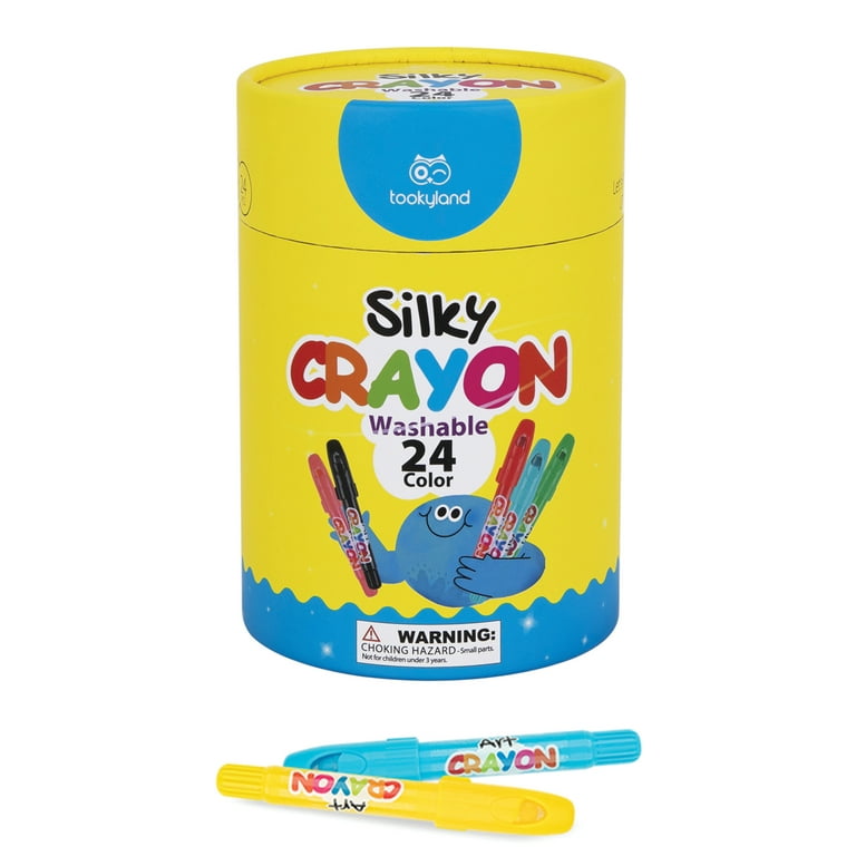 Tookyland Washable Gel Crayons Set - Silky Crayons, Twist Up and Non-Toxic for Toddler Coloring, Arts & Crafts Toy for Kids 3 Year Old +, Size: 24