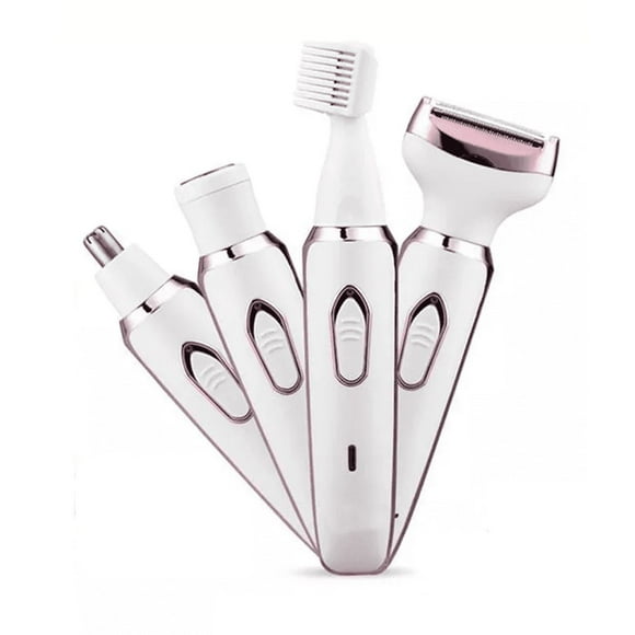 Depiladora Electrica Recargable De Facial Para Mujer 4 En 1