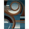 thumbnail image 2 of Allstar blue Area Rug. Contemporary. Abstract. Traditional. Formal. Shapes. Spirals. Circles (5' 2" x 7' 1"), 2 of 7