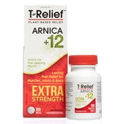MediNatura T-Relief Extra Strength Natural Pain Relief Arnica  12, 100 Tabs