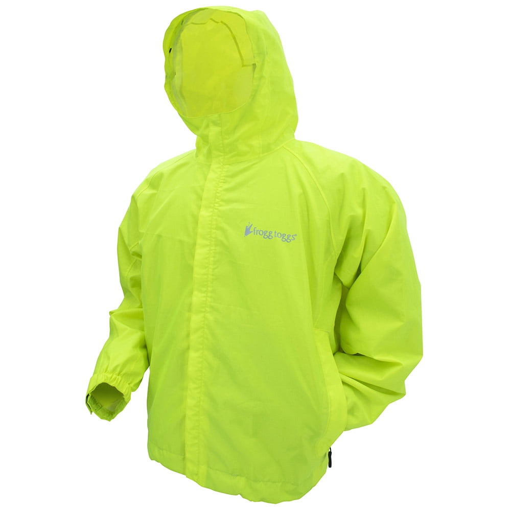 Frogg Toggs Stormwatch Waterpoof Rain Jacket, HiVis Yellow, Size Small