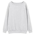 thumbnail image 5 of CONFREE Oversized Sweatshirts For Women Off Shoulder Ladys Sweatshirt Solid Color Soft Spring Fall Clothes Shirts, 5 of 5