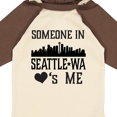 thumbnail image 4 of Inktastic Seattle Washington Someone Loves Me Skyline Boys or Girls Long Sleeve Baby Bodysuit, 4 of 5