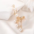 thumbnail image 6 of ievspot Women Ring Exaggerted Faux Pearl Rhinestone Opening Electroplated Prom Party Index Finger Ring Irregular Lady Jewelry, 6 of 8