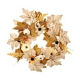 thumbnail image 2 of Luzkey Fall Wreath Garland Ornament Front Door Wreath for Thanksgiving Holiday Home, 2 of 10