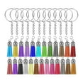 thumbnail image 2 of de con borlas de 150 Uds., anillos de llavero, borlas de material cuero para manualidades DIY, 2 of 9