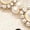 Beige, variant on Women's Polka Dot Pearl Ballet Flats French Retro Slip On Shoes with Cushioned Insole Non Slip Sole for Work Black