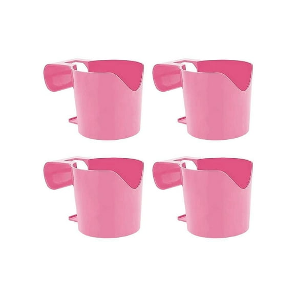4Pcs Poolside Cup Holders, Poolside Storage Basket, for Most Frame Pools, Container Hook Above Grou