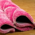 thumbnail image 3 of Allstar Pink Shaggy Area Rug with 3D Design with Lines. Contemporary Formal Casual Tween Hand Tufted (5' x 7'), 3 of 6