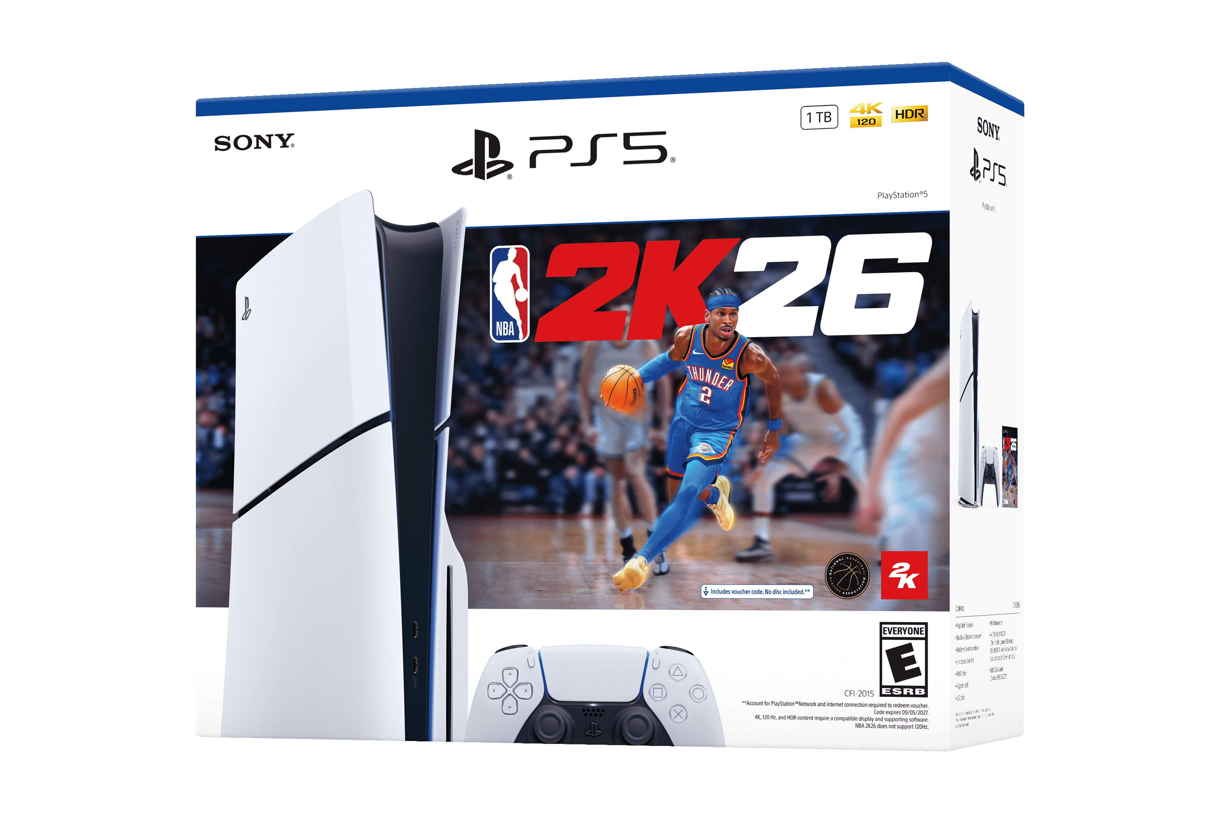 PlayStation 5 Disc Console Slim with NBA 2K26 thumbnail 8
