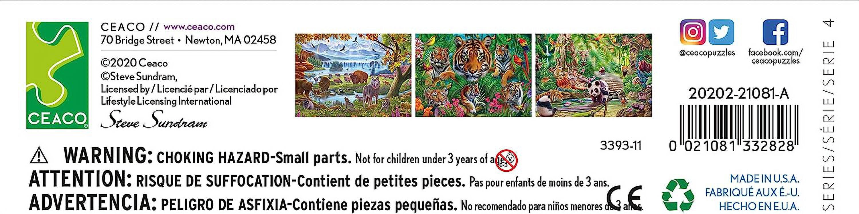 Ceaco Wild Series 4 - Asian Wildlife in Jungle (750 Pieces) New