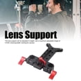 thumbnail image 4 of Lens Support, 15mm Rod Hole Light Weight 2kg Bearing Height Adjustable Aluminum Alloy High Strength Lens Bracket With Pulley For Camera, 4 of 8