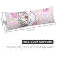 thumbnail image 2 of Funda de almohada Cinnamoroll, funda de almohada larga de cuerpo entero, almohada de juegos para niños, cojín de sofá, muebles para el hogar, decoraciones de cama de 20" x 54", 2 of 5
