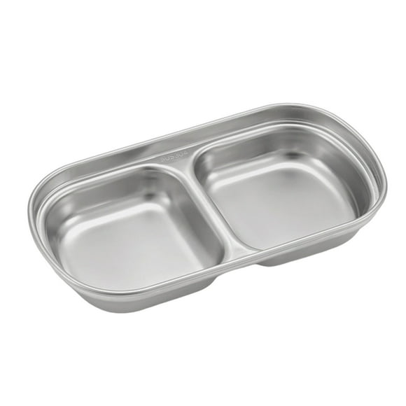 Oliegs Heated Blanket Outdoor Stainless Steel Tray Compartment Dish Dipping Bowl Portable And Practical Camping Tableware Chocolate