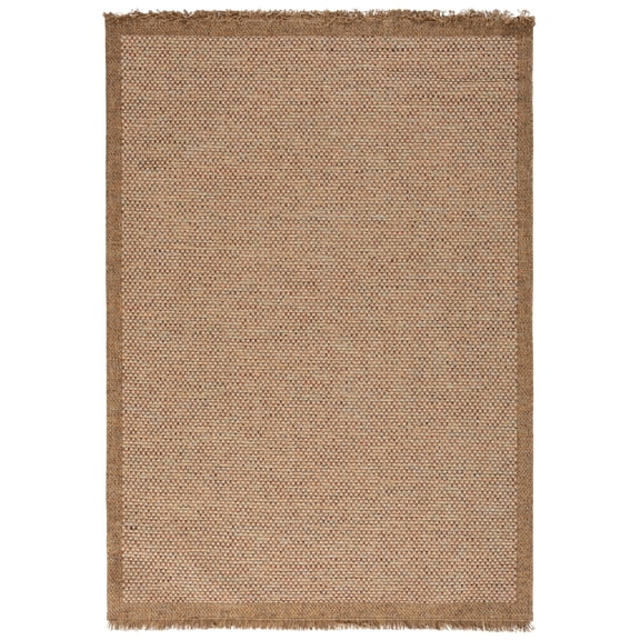 SAFAVIEH Wicker Paskal Solid Indoor/Outdoor Area Rug, Natural/Brown, 8' x 10'
