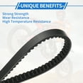 thumbnail image 4 of Correa de Transmisión Unique Bargains para Yamaha Mio, Correa V de Caucho Fibra Resistente al Desgaste Negra 1 Pc, 4 of 7
