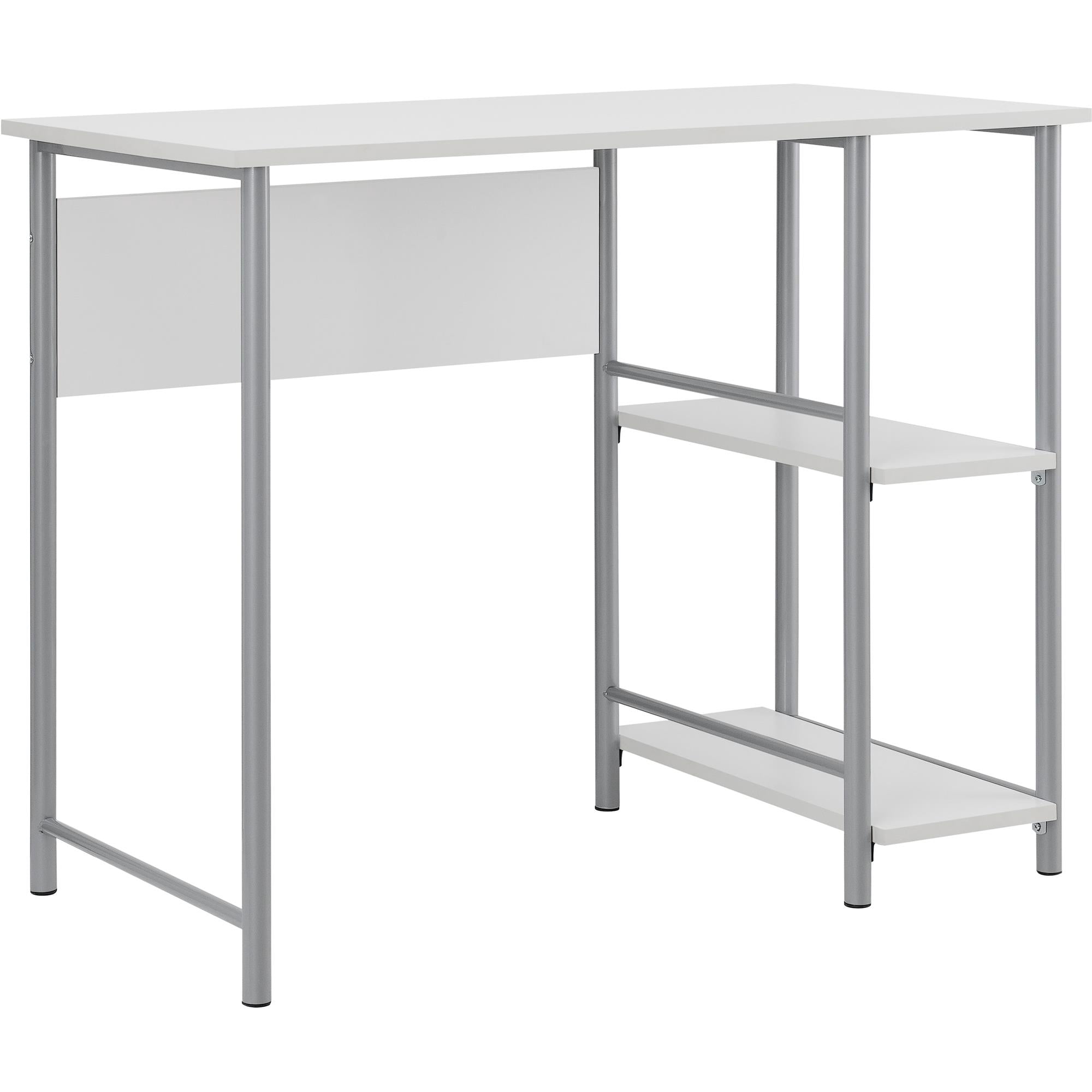 Mainstays 9120596W Basic Metal Student Computer Desk, White