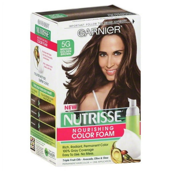 Garnier Nutrisse Nourishing Color Foam, Medium Golden Brown