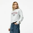 thumbnail image 5 of Women's Mitchell & Ness Heather Gray Philadelphia Phillies Cropped Toggle Pullover Sweatshirt, 5 of 7