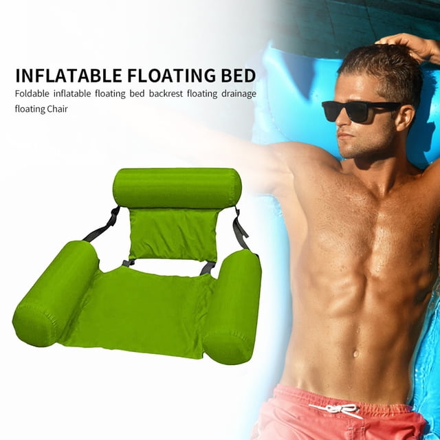 Hamaca inflable plegable para deportes acuáticos, para playa, piscina, verano