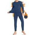 thumbnail image 2 of DAKIMOE Thermal Underwear for Men Long Johns with Fleece Lined, Base Layer Men Cold Weather Top Bottom, 2 of 9