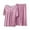 Pink, variant on Besolor Womens Plus Size Pajamas Casual Soft Crewneck Short Sleeve Tops and Capris Pants 2 Piece Sets Sleepwear Pjs