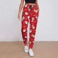 thumbnail image 2 of Women's Sweatpants, Christmas Santa Cartoon Snowman A Baggy Sweatpants Joggers for Women, Fall Outfits for Women 2024 Lounge Yoga Athletic Workout Pants with Pockets, 2 of 7