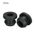 thumbnail image 3 of Uxcell 10Pcs Snap Rubber Grommet Plug Mount Dia 8mm ID 5.5mm Seal Anti-Scratch Electrical Box Cable Pipe Black, 3 of 6