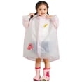 thumbnail image 1 of Kids Rain Poncho with Brim, Festive Holiday Designs, for Outdoor Play and School, 1 of 8