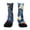 Blue, variant on Red Blue Tie Dye Patriotic Compression Socks Knee High for Women and Men Long Socks for Athletic Running Work Hiking Cycling Travel (White)