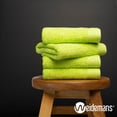 thumbnail image 6 of Premium 8 Pieces Towel Set including 2 Bath Towels 30" x 56", 2 Hand Towels 18" x 30" and 4 Washcloths 13" x 13" - Color: Apple Green | 100% Cotton |Machine Washable high Absorbency, 6 of 9