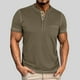thumbnail image 1 of Tops para hombre, blusas y camisas de manga corta con cuello redondo para hombre, blusas casuales de moda para hombre, blusas de manga corta con cuello redondo de color liso, blusa de poliéster para h, 1 of 7