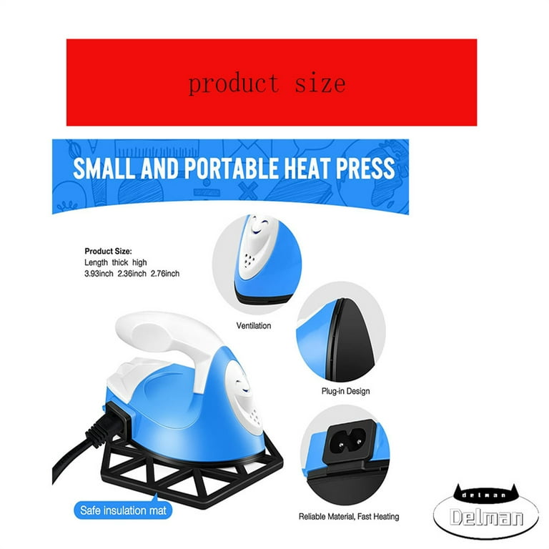Mini Irons for Crafts, Mini Heat Press Iron Machine Small Iron