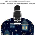 thumbnail image 4 of Square 2Pack PU Leather Candle Cruise Luggage Tag with Privacy Cover and Name ID Tag for Travel Handbags Backpacks Luggage Tags, 4 of 6