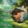 thumbnail image 3 of 3D Metal Hanging Wind Spinners - Serene Beach Scene Design with Concentric Circles Perfect for Yard and Garden Decor Beautifully Crafted Wind Chimes, 3 of 6