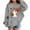 1#Grey, variant on Byoo Halloween Hoodie for Girls Cute Cartoon Ghost Print Soft Pullover Hooded Sweatshirt