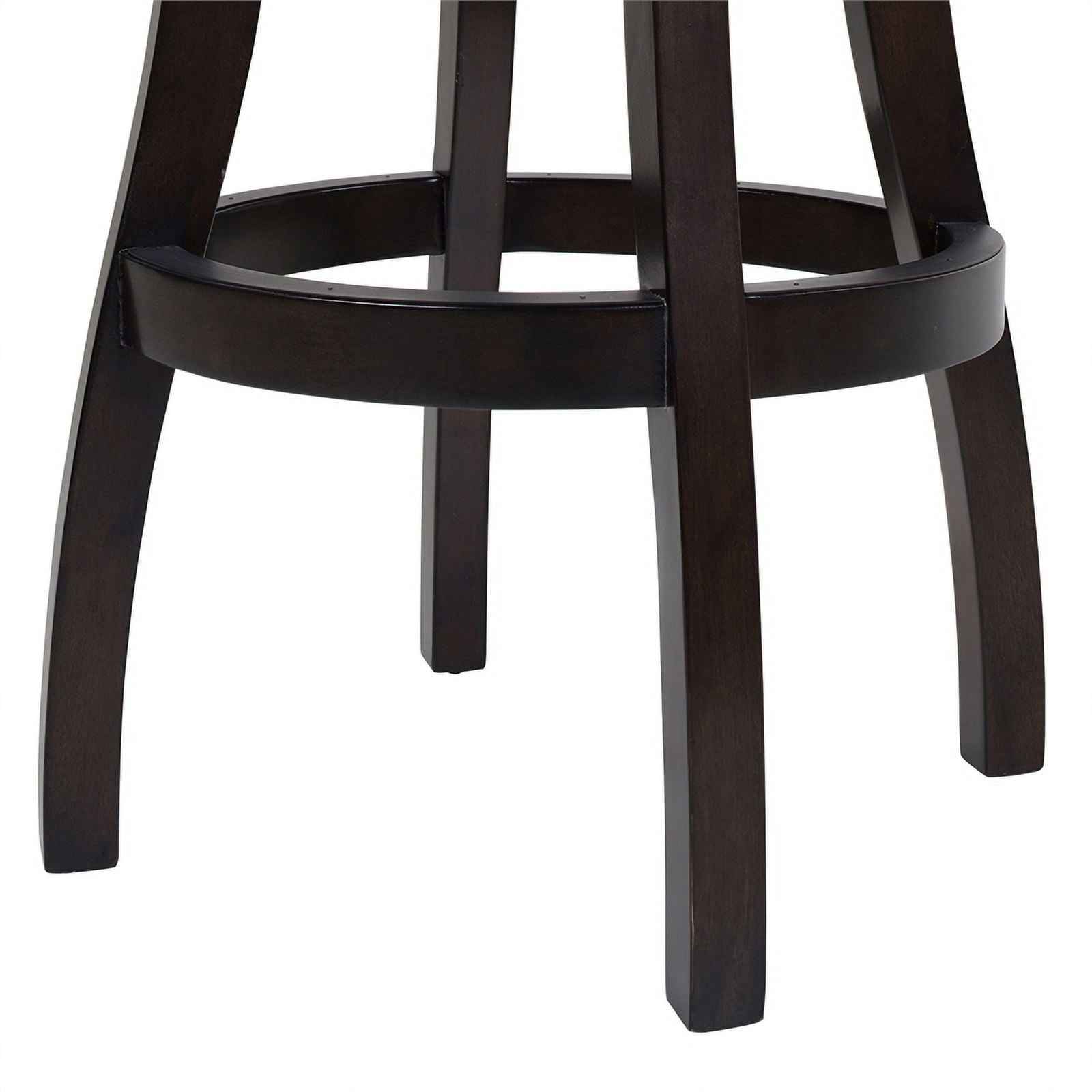 Williams 31" Swivel Bar Stool with Armrests Vintage Brown Faux Leather
