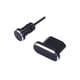 thumbnail image 5 of Cateissary 2 uds puerto de carga de teléfono Micro Usb + conector de auriculares de 3,5mm enchufe antipolvo Micro Usb para para negro 2piezas, 5 of 6