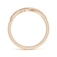 thumbnail image 2 of ANGARA Natural Diamond Swirl Bypass Ring in 14K Rose Gold for Women (Size-1.3mm | Color-I-J | Clarity-I1-I2) | April Birthstone, Birthday, Anniversary, Jewelry Gift for Women | Natural Diamond Ring, 2 of 9