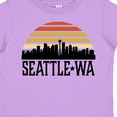 thumbnail image 4 of Inktastic Seattle Washington Skyline Sunset Boys or Girls Toddler T-Shirt, 4 of 5