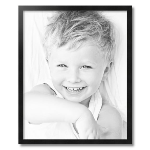ArtToFrames 21" x 26" Black Picture Frame, 21x26 inch Black Wood Poster Frame (WOM-5139)
