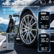 AVAPOW Cordless Tire Inflator Portable Air Compressor, Air Pump with Auto Shutoff, LED Light and Digital Pressure Gauge, 150PSI, 8000mAh Long Range Battery, Electric Pump for Car/Bike/Motorcycle/Ball