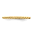 thumbnail image 4 of 925 Sterling Silver Gold Plated Criss Cross Stackable Ring Fancy/, 4 of 8