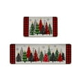 thumbnail image 2 of Seyotauo Christmas Kitchen Mats Set of 2, Christmas Decorations for Home, Snowman Kitchen Rugs Non-Slip Backing Winter Holiday Floor Mat Xmas Decor Washable Runner Rug 16x24 inch+16x48 inch, 2 of 6