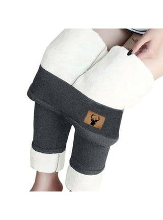 Winter Pants for Women Warm Plus Size, Sherpa Fleece Lined Leggings for Women  Winter Warm Pants High Waisted Thick Cashmere Leggings Plus Size Tights 